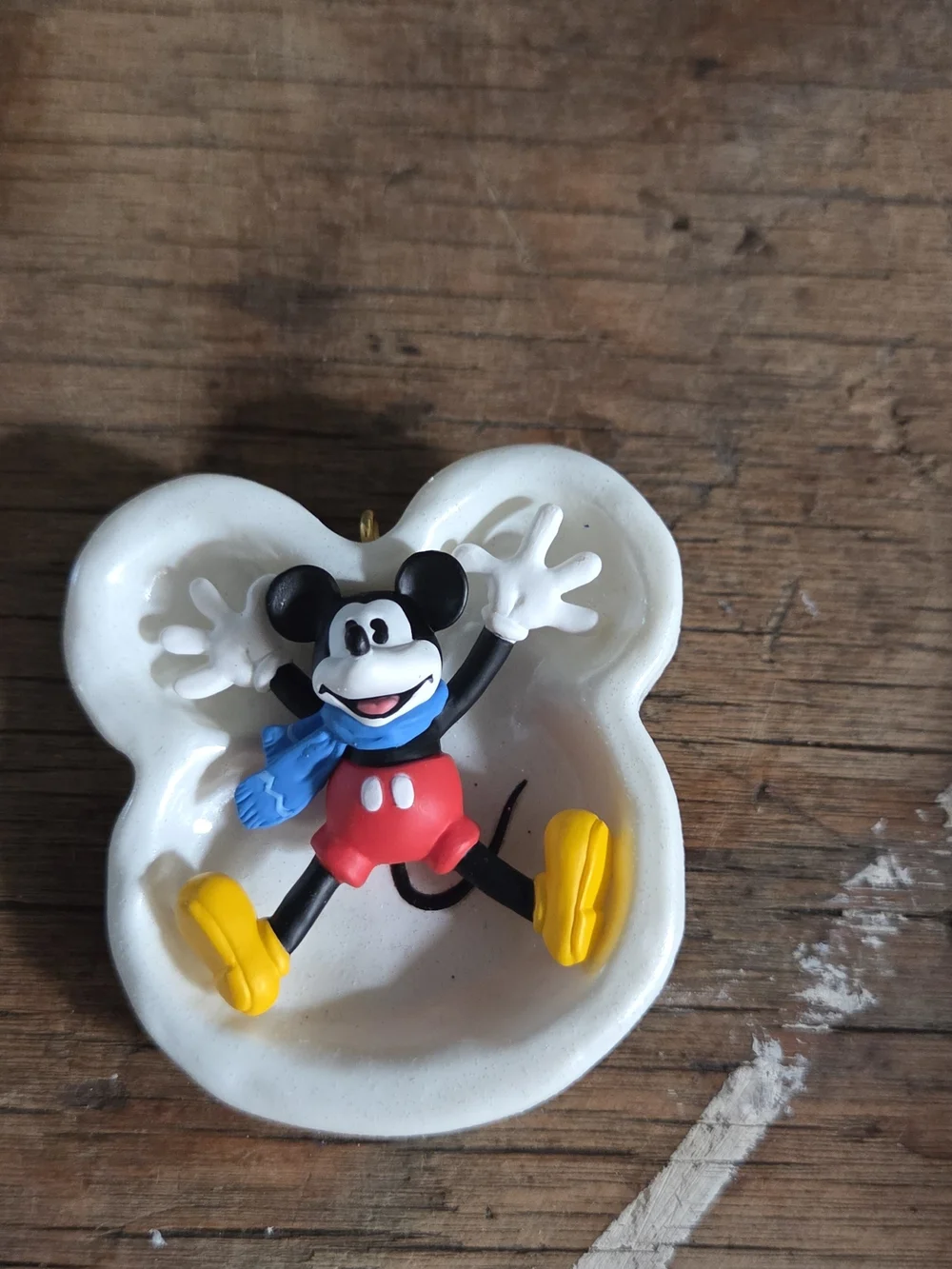 Hallmark Keepsake Ornament Mickey's Snow Angel - Red, Black, White, Yellow, Blue